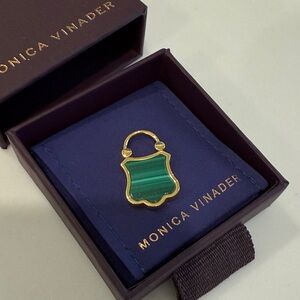 Monica Vinader Malachite charm